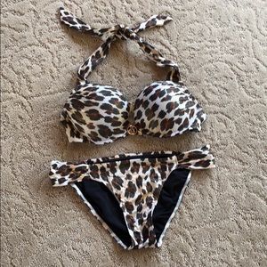 Victoria’s Secret leopard halter bikini